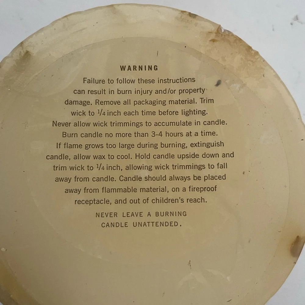 Pottery Barn Vintage Botanical Candle NWT